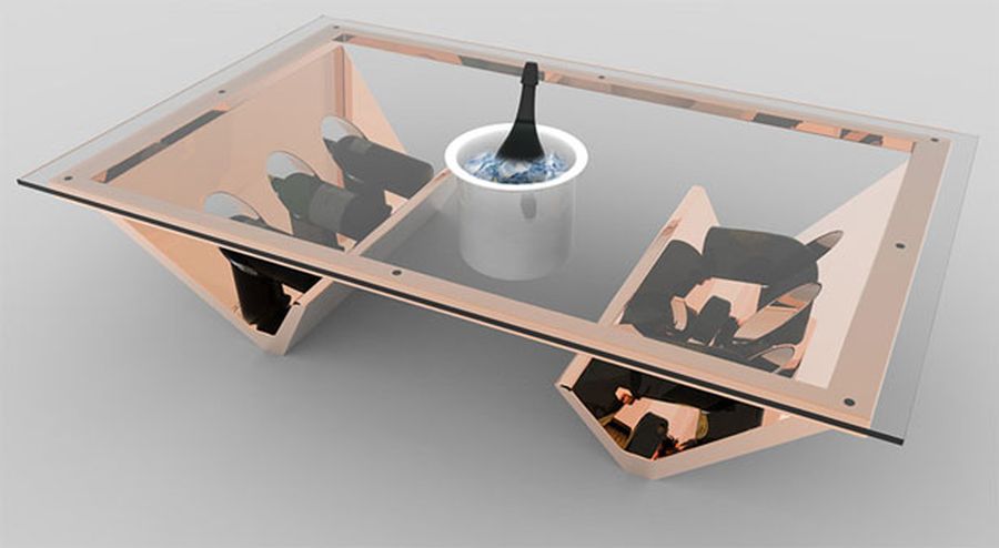 Futurisztikus dohányzóasztal 